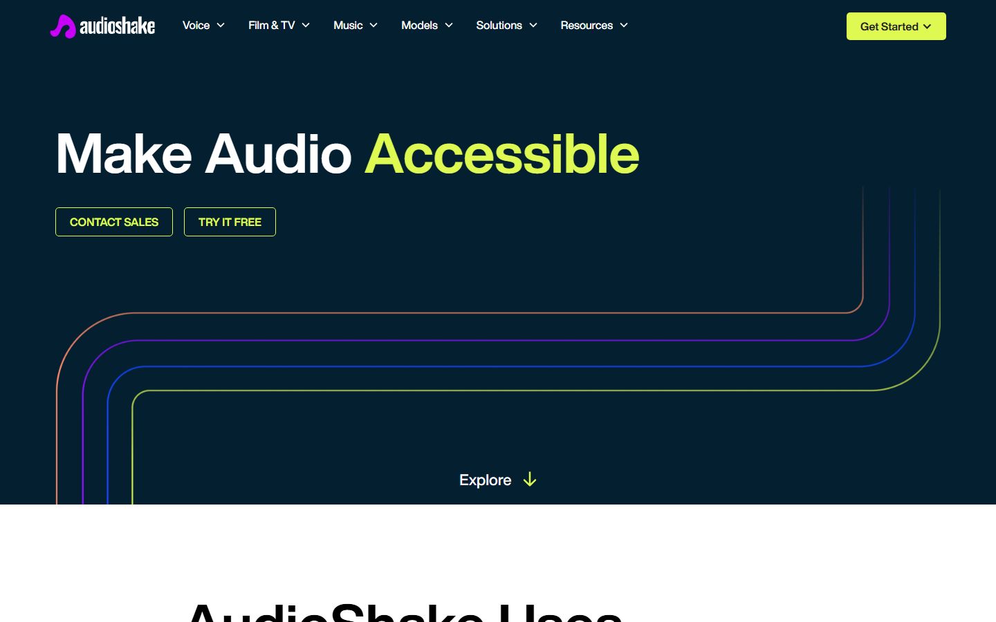 AudioShake interface screenshot