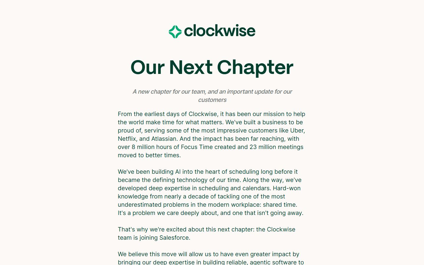 Clockwise interface screenshot