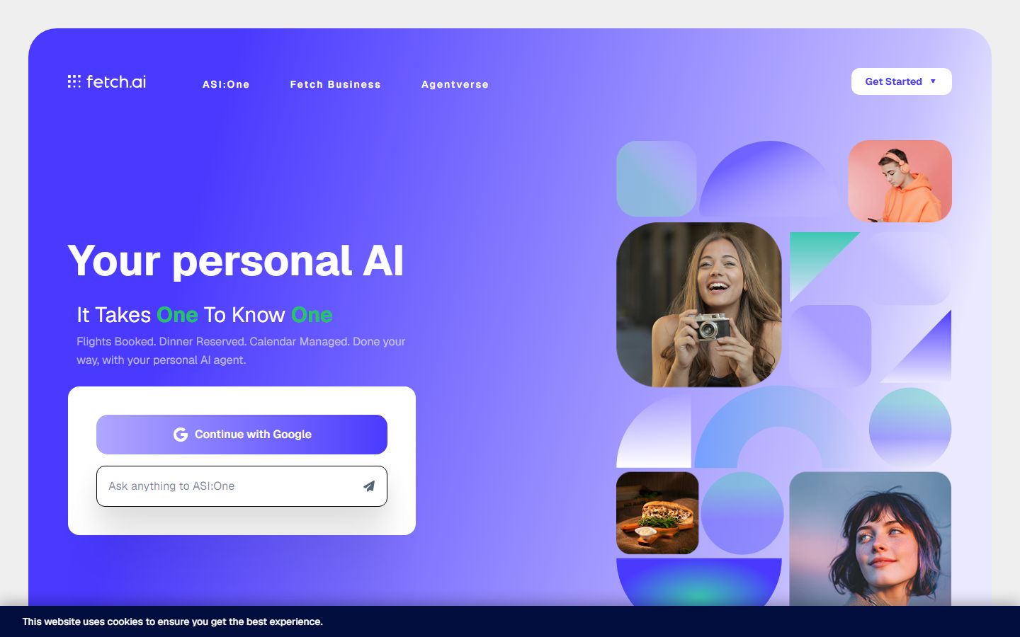 Fetch.ai Network interface screenshot