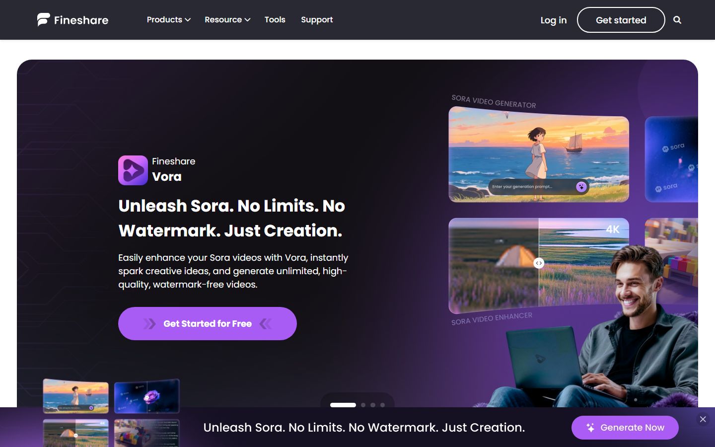 FineVoice interface screenshot
