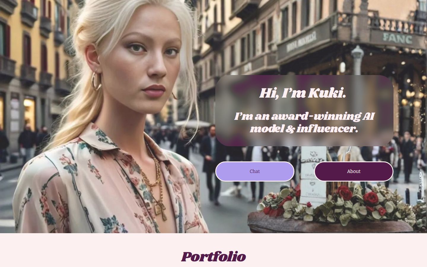 Kuki Chatbot interface screenshot