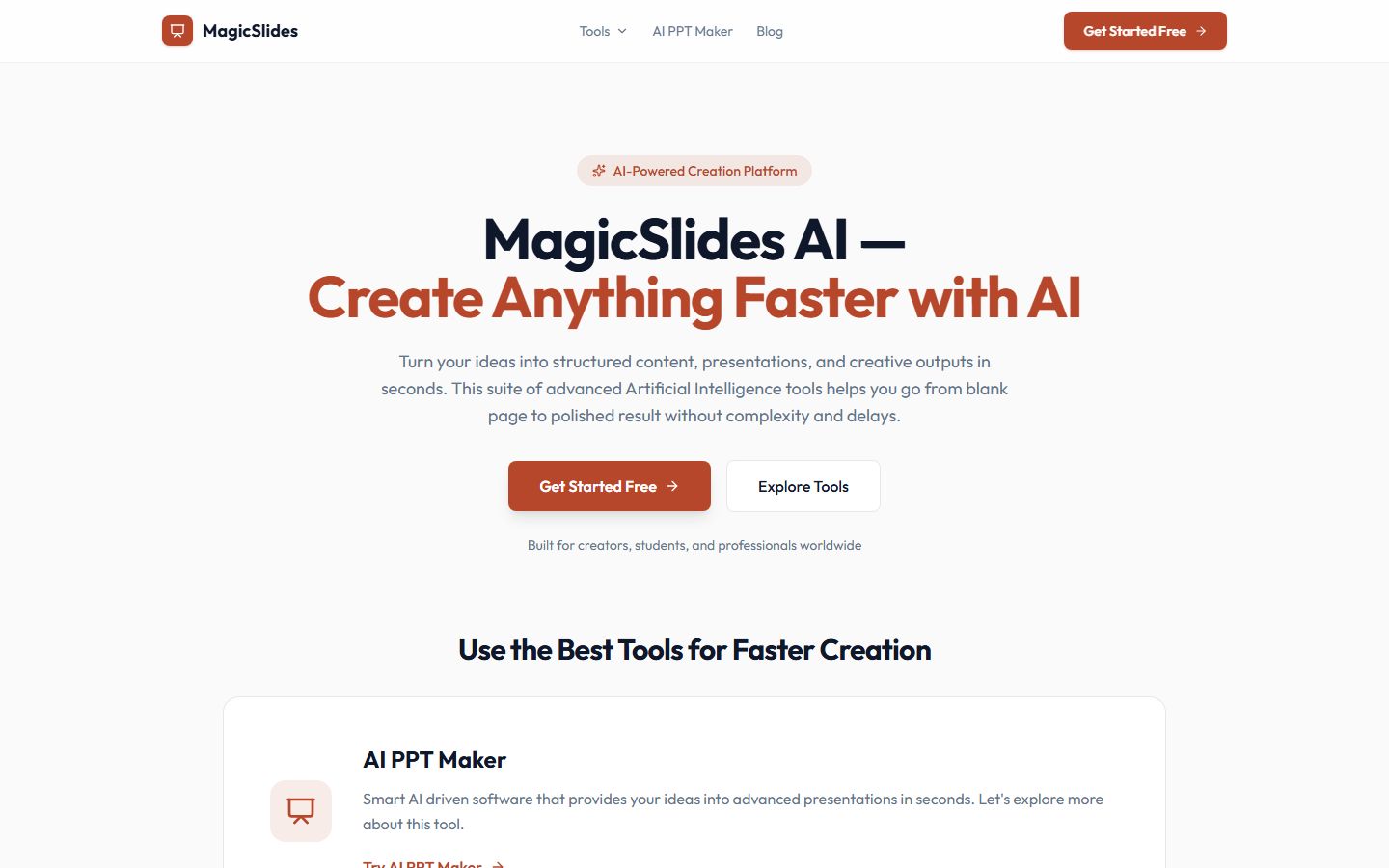 MagicSlides interface screenshot