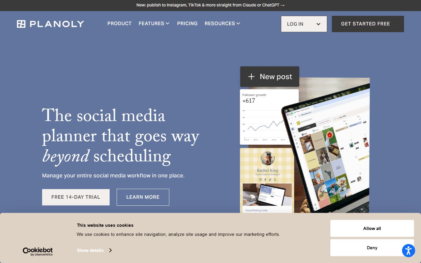 Planoly Visual Planner interface screenshot
