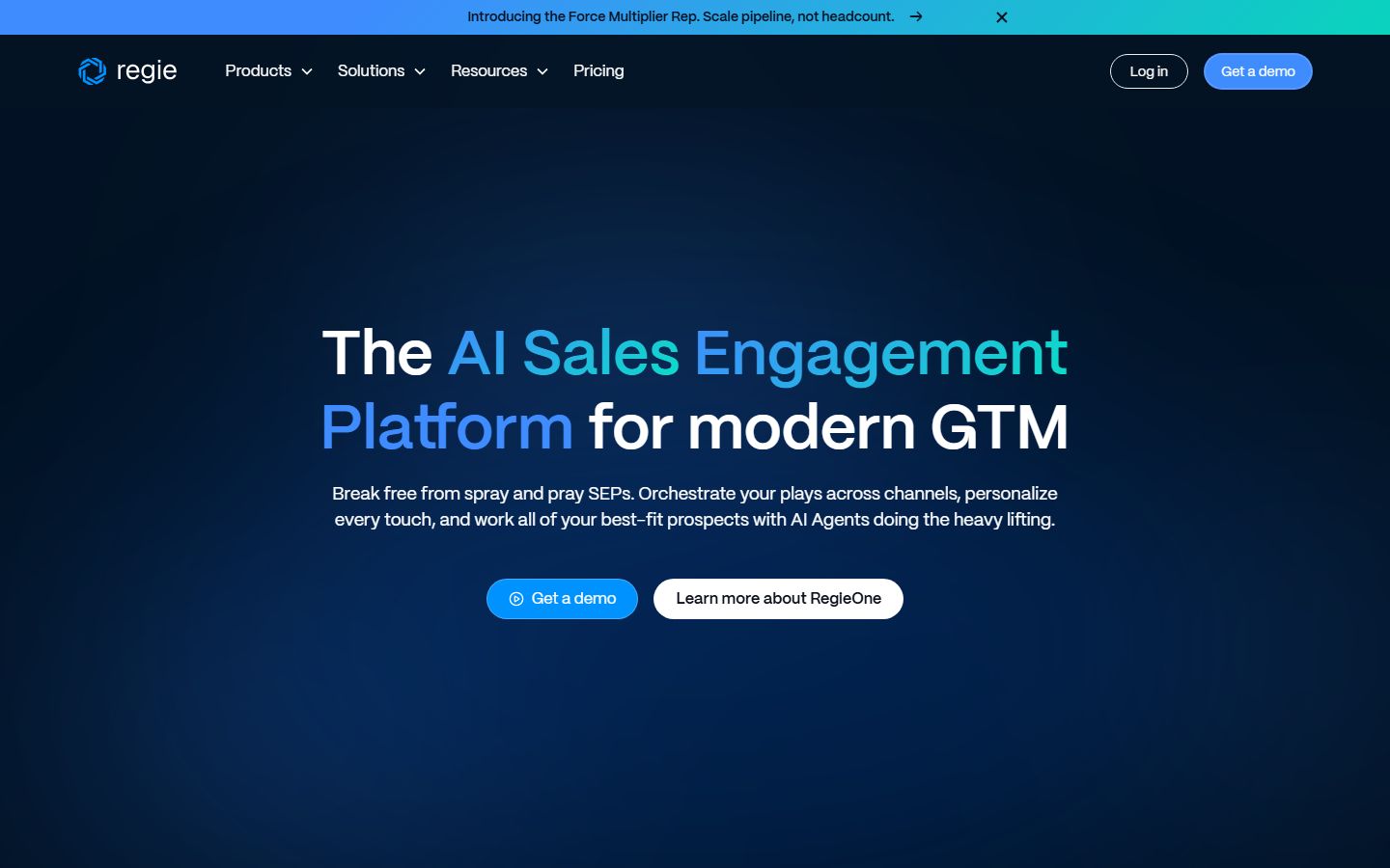 Regie.ai interface screenshot
