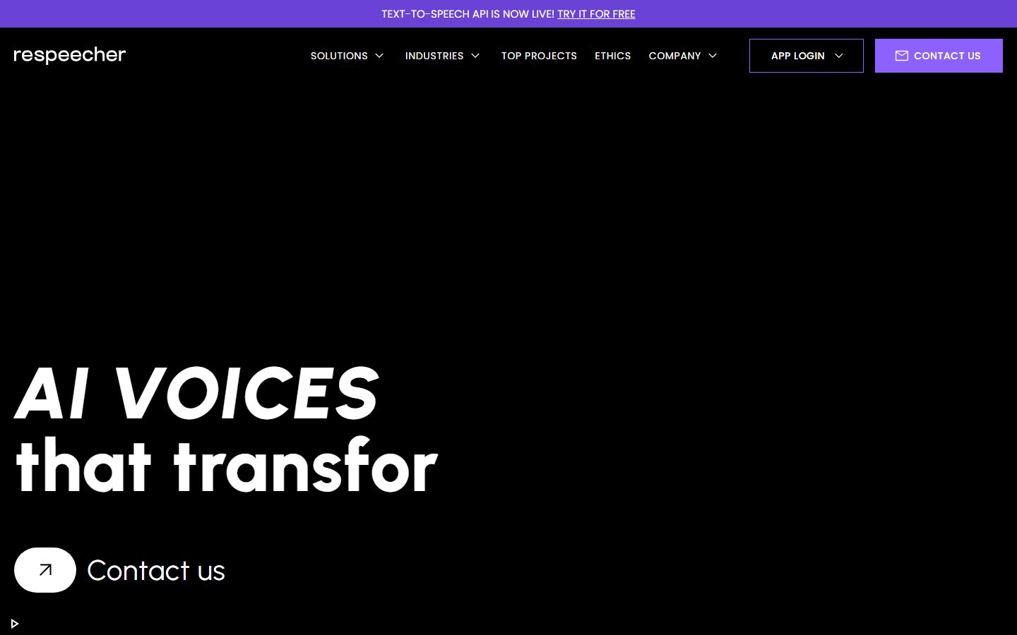 Respeecher interface screenshot