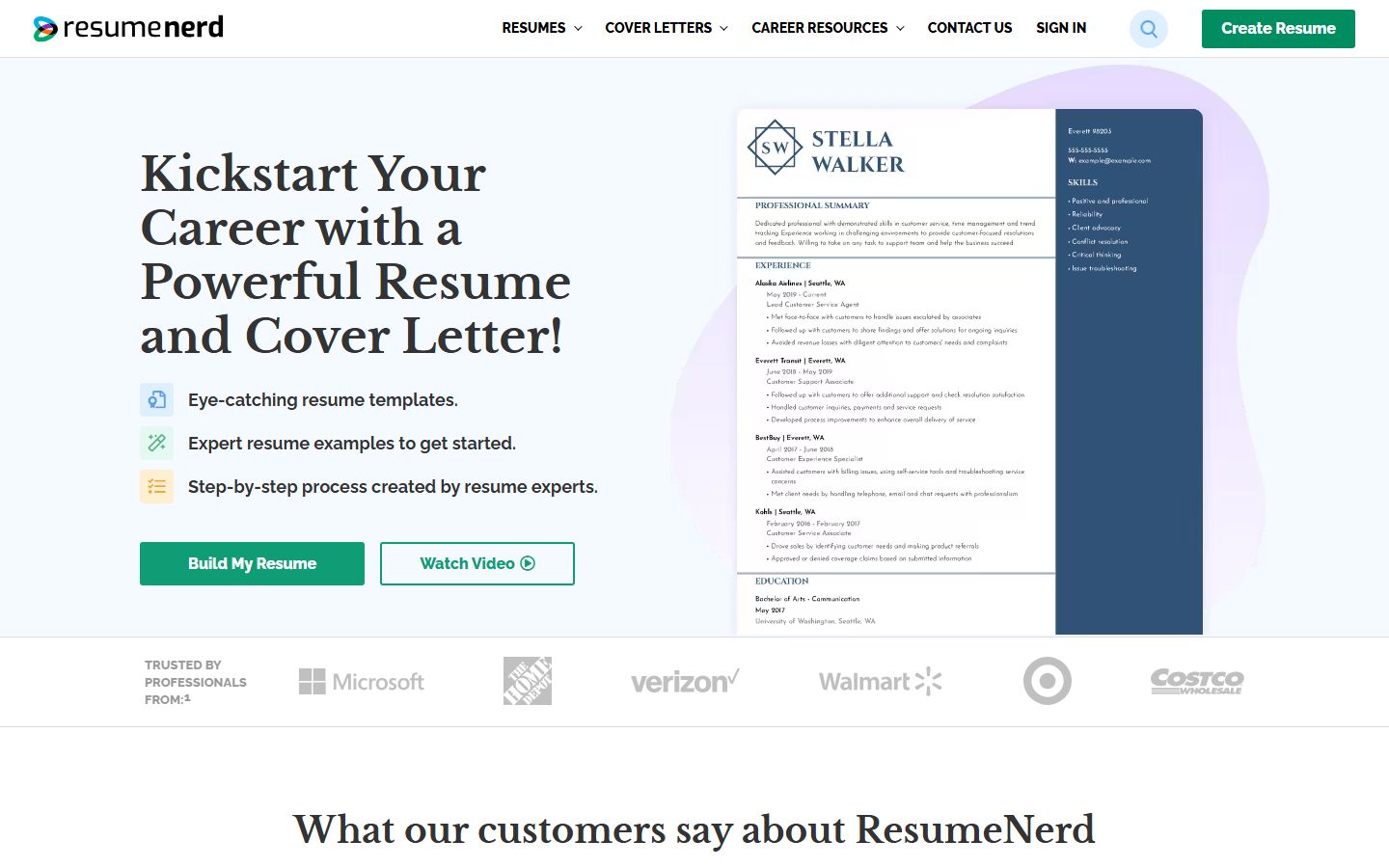 ResumeNerd interface screenshot