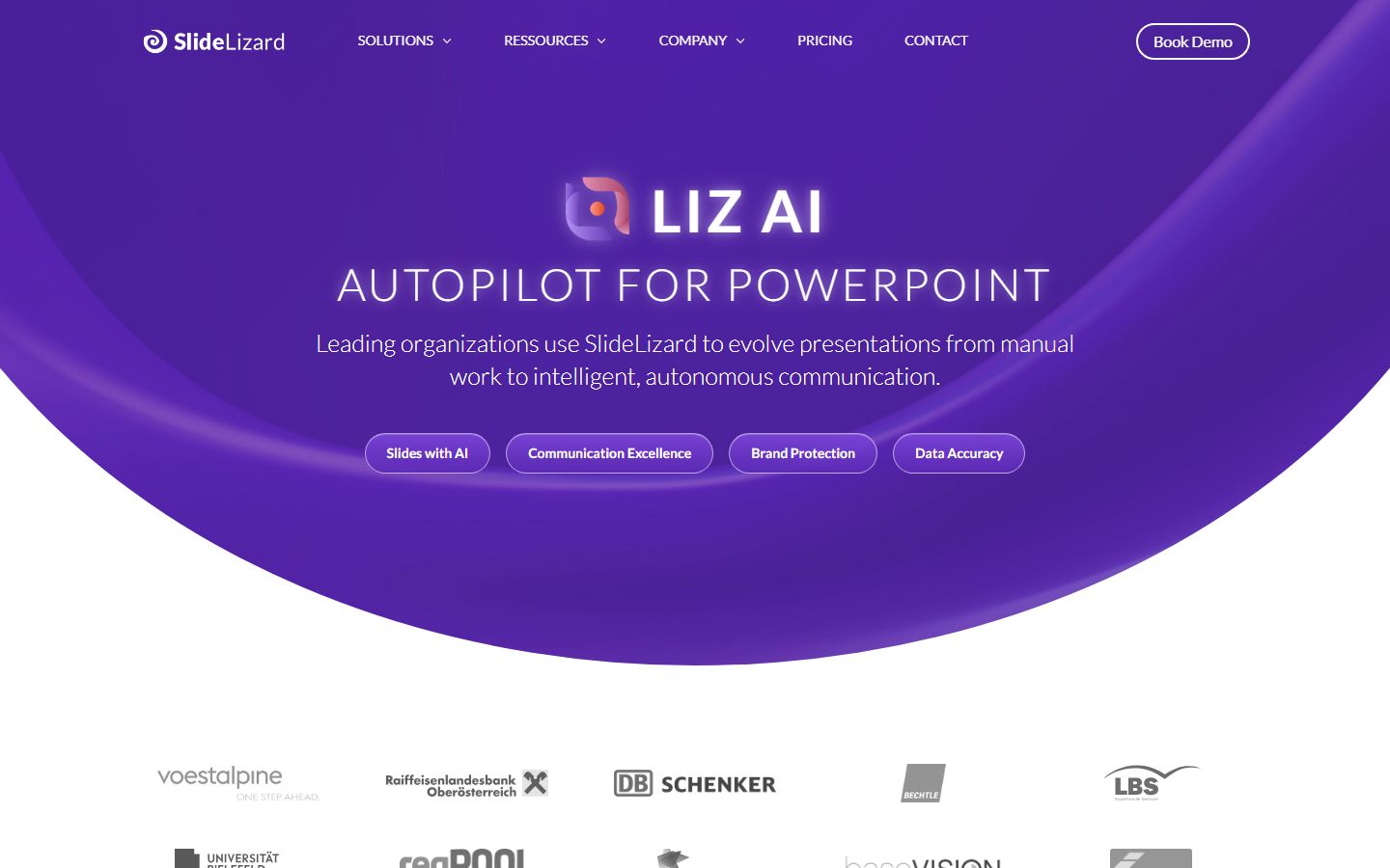SlideLizard AI interface screenshot
