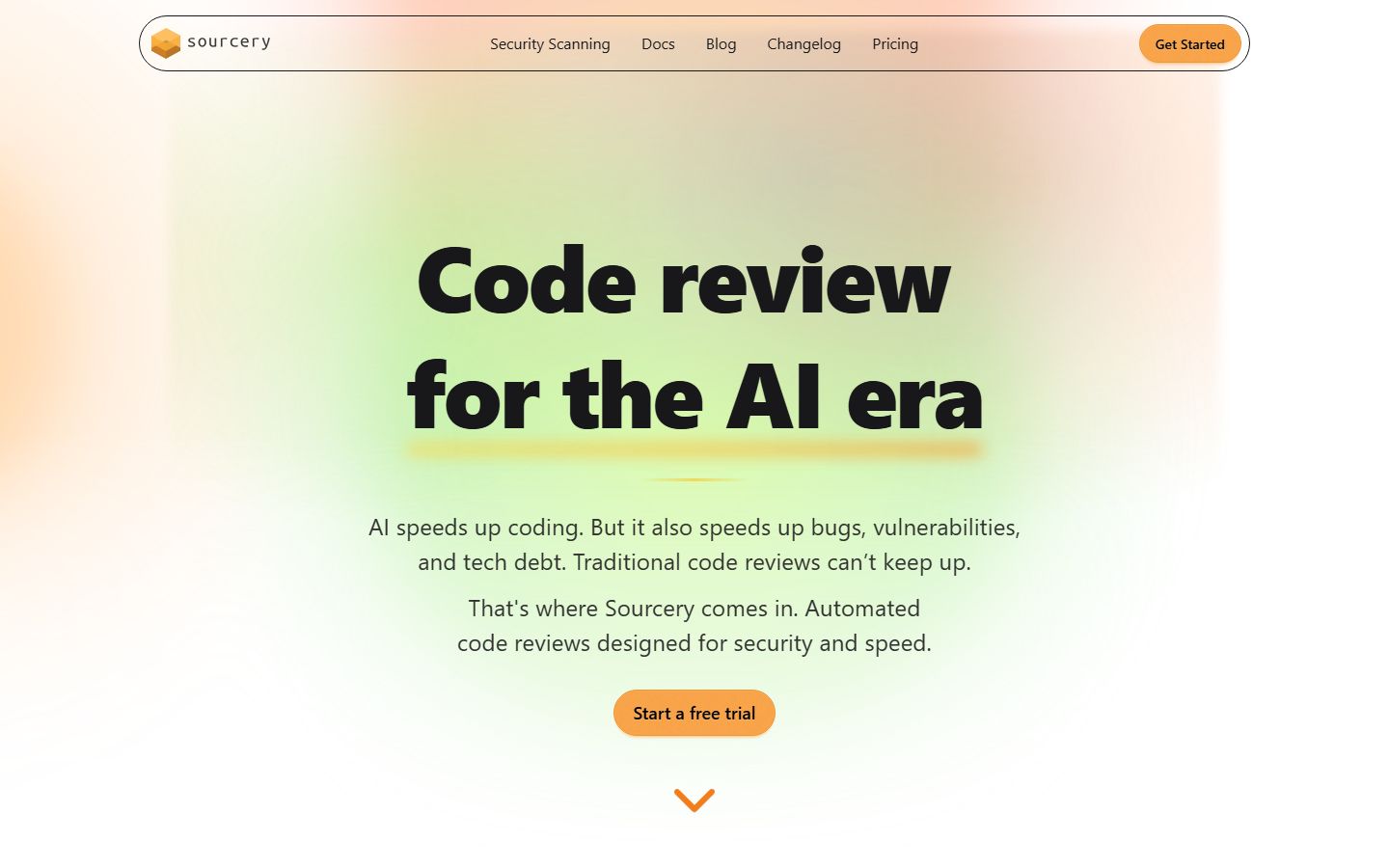 Sourcery interface screenshot