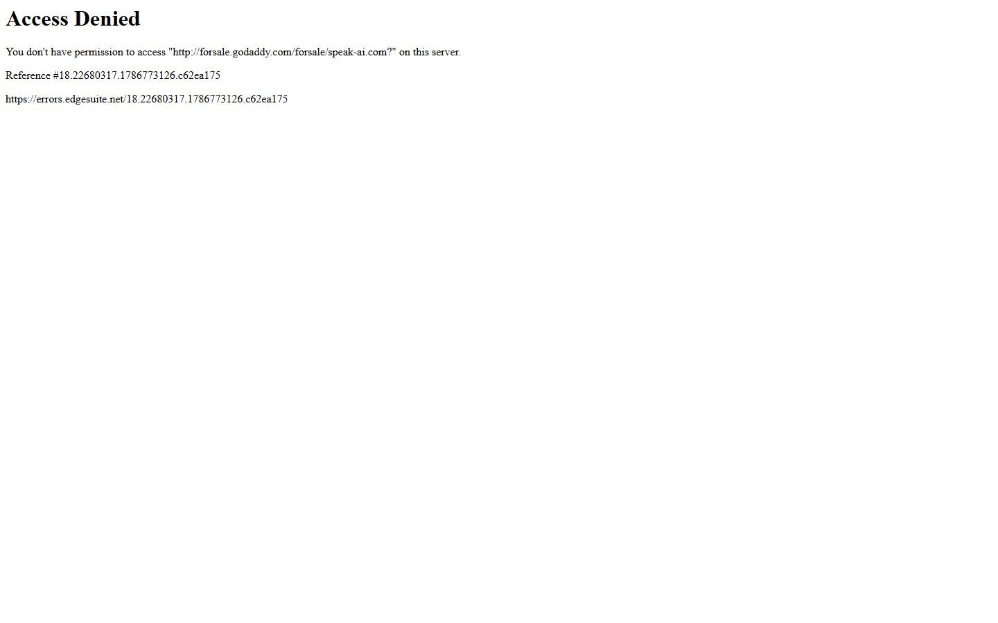 Speak AI interface screenshot