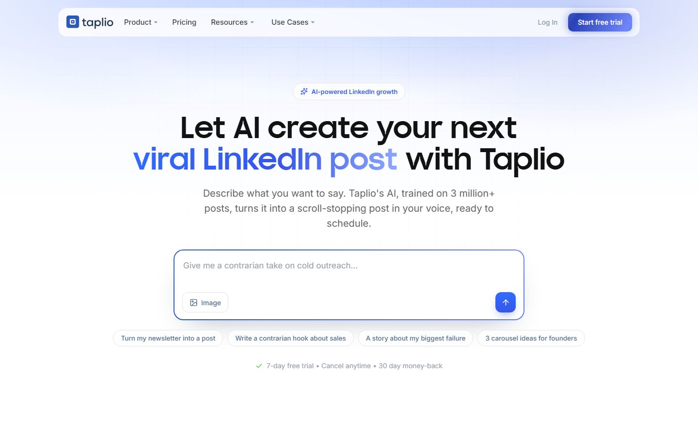 Taplio interface screenshot