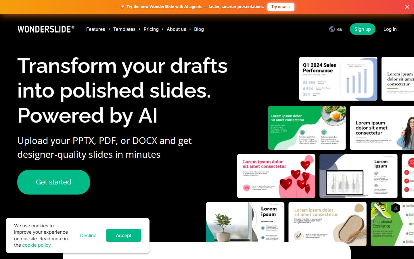 Wonderslide interface screenshot