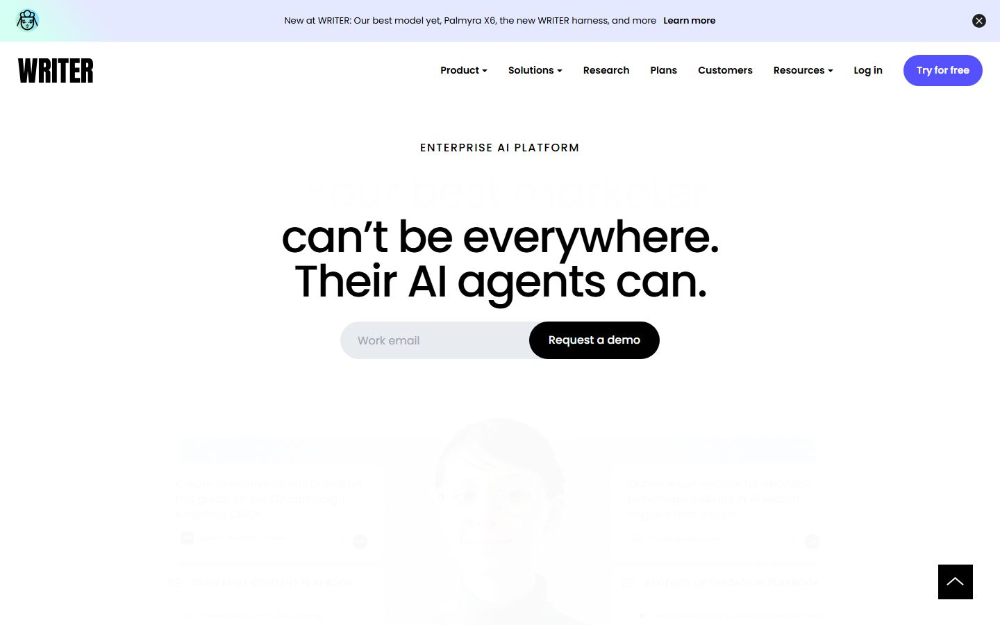 Writer.com interface screenshot